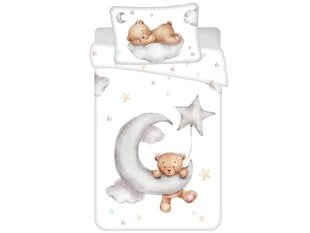 Laste voodipesukomplekt Teddy Bear Moon, 100x135, 2 osaline цена и информация | Детское постельное бельё | kaup24.ee