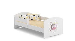 Voodi ADRK Furniture Pepe Barrier Sleeping Princess, 160x80 cm, valge цена и информация | Детские кровати | kaup24.ee