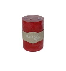 Цилиндрическая свеча Boltze Lights, красная, 10 x 7 см цена и информация | Подсвечники, свечи | kaup24.ee