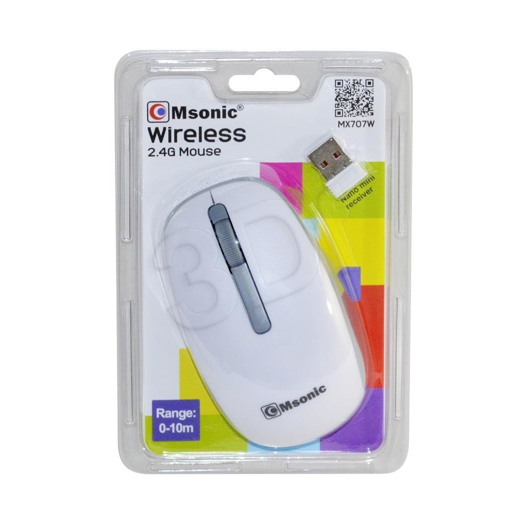 Msonic MX707W, valge hind ja info | Hiired | kaup24.ee