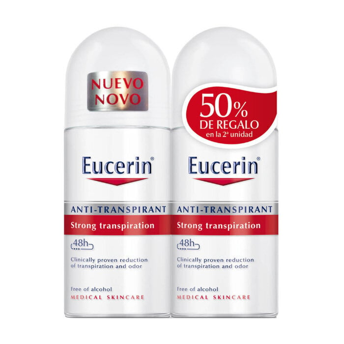 Rulldeodorant Eucerin Anti-Transpirant Deodorant RollOn, 2 x 50 ml hind ja info | Deodorandid | kaup24.ee