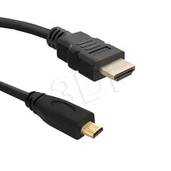 Qoltec HDMI Cable 1.4 AM / Micro HDMI DM | 2,0m цена и информация | Кабели и провода | kaup24.ee