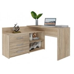 Письменный стол с комодом Dany, коричневый цена и информация | Компьютерные, письменные столы | kaup24.ee