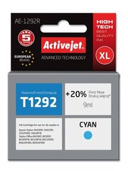 Kassett tindiprinteritele "Activejet AE-1292R" - Epson T1292, XL, 9 ml., Sinine hind ja info | Tindiprinteri kassetid | kaup24.ee