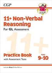 11plus GL Non-Verbal Reasoning Practice Book & Assessment Tests - Ages 9-10   (with Online Edition) цена и информация | Развивающие книги | kaup24.ee
