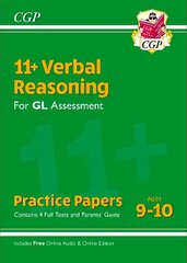 11plus GL Verbal Reasoning Practice Papers - Ages 9-10 (with Parents' Guide &   Online Edition) цена и информация | Развивающие книги | kaup24.ee