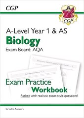 A-Level Biology: AQA Year 1 & AS Exam Practice Workbook - includes Answers hind ja info | Laste õpikud | kaup24.ee