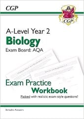 A-Level Biology: AQA Year 2 Exam Practice Workbook - includes Answers hind ja info | Laste õpikud | kaup24.ee