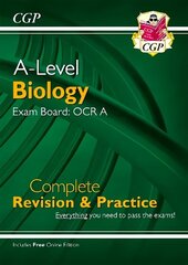 A-Level Biology: OCR A Year 1 & 2 Complete Revision & Practice with Online Edition hind ja info | Laste õpikud | kaup24.ee