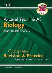 A-Level Biology: OCR A Year 1 & AS Complete Revision & Practice with Online Edition hind ja info | Laste õpikud | kaup24.ee