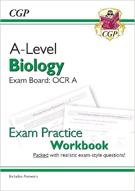 A-Level Biology: OCR A Year 1 & 2 Exam Practice Workbook - includes Answers цена и информация | Laste õpikud | kaup24.ee