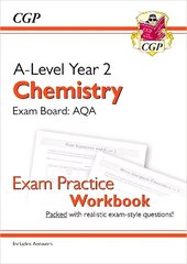 A-Level Chemistry: AQA Year 2 Exam Practice Workbook - includes Answers hind ja info | Laste õpikud | kaup24.ee
