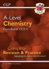 A-Level Chemistry: OCR A Year 1 & 2 Complete Revision & Practice with Online Edition hind ja info | Laste õpikud | kaup24.ee