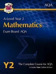 A-Level Maths for AQA: Year 2 Student Book with Online Edition цена и информация | Развивающие книги | kaup24.ee