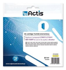 Actis KB-1100Y tint Brotheri printerile; Brother LC1100Y/LC980Y asendus; Standard; 19 ml; kollane цена и информация | Картриджи для струйных принтеров | kaup24.ee