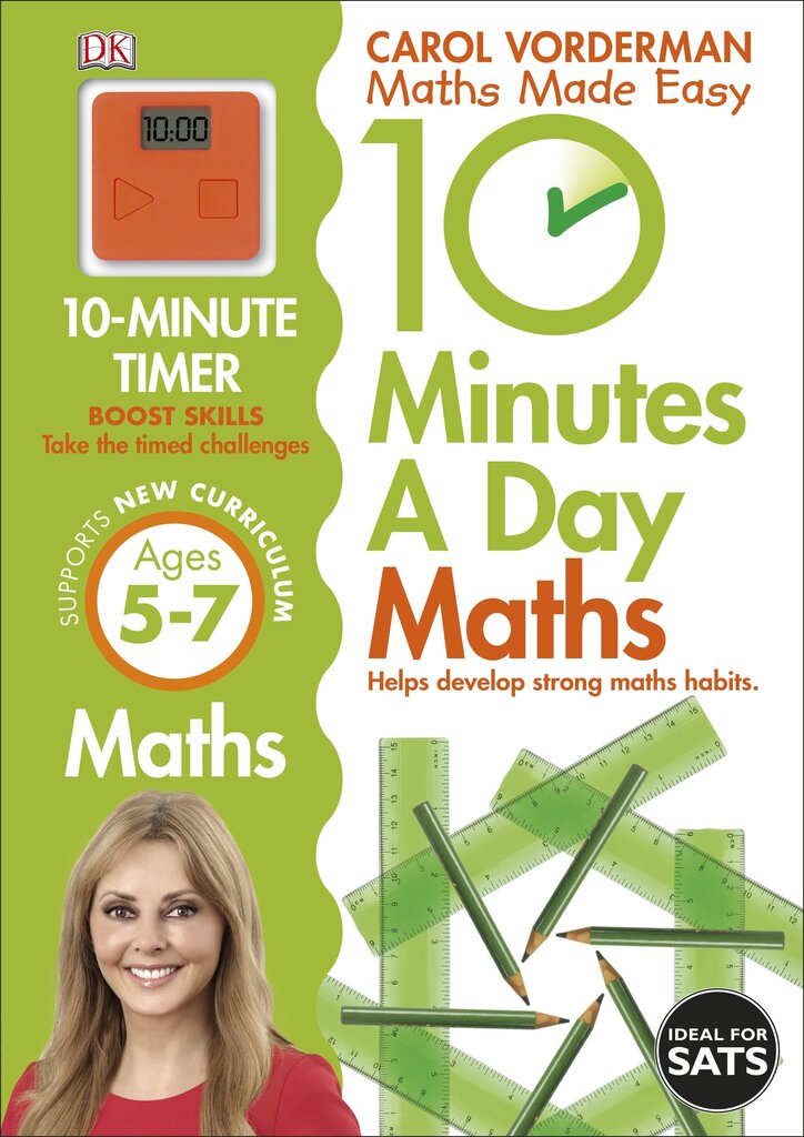 10 Minutes A Day Maths, Ages 5-7 (Key Stage 1): Supports the National Curriculum, Helps Develop Strong Maths Skills цена и информация | Laste õpikud | kaup24.ee