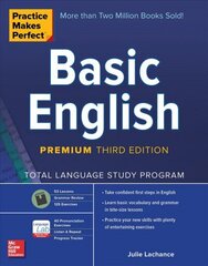 Practice Makes Perfect: Basic English, Premium Third Edition: Basic English, Premium Third Edition 3rd edition цена и информация | Пособия по изучению иностранных языков | kaup24.ee