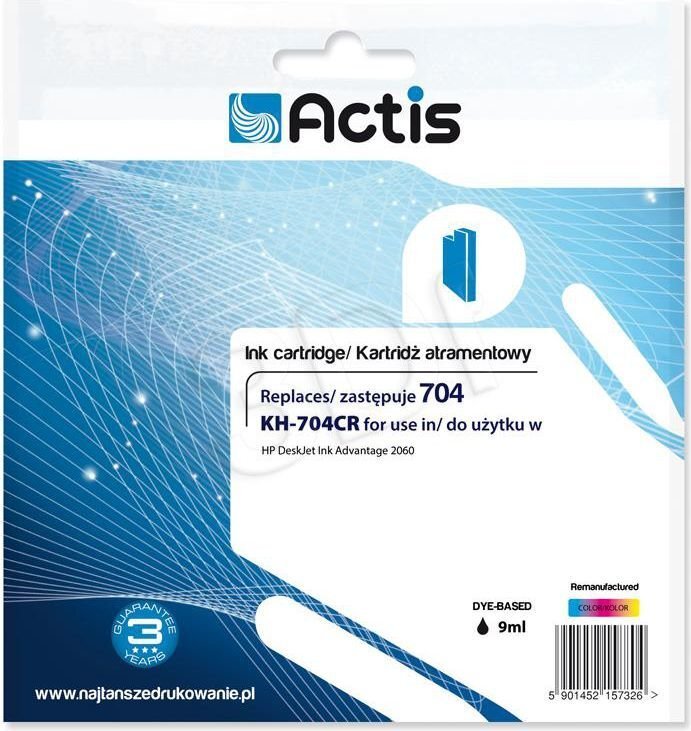 Actis KH-704CR hind ja info | Tindiprinteri kassetid | kaup24.ee