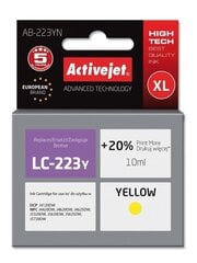 Activejet AB-223YN (Brother LC 223 Y), kollane hind ja info | Tindiprinteri kassetid | kaup24.ee
