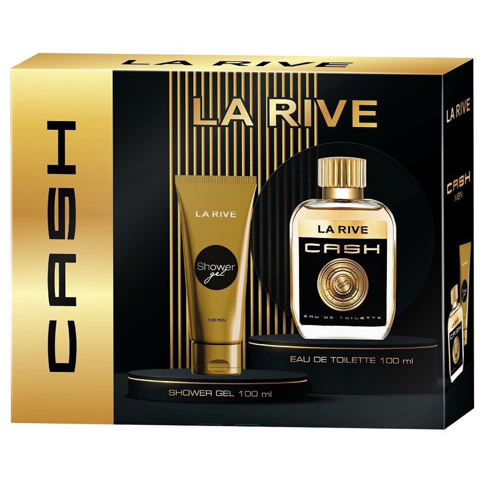 Komplekt meestele: La Rive Cash For Men EDT 100 ml + dušigeel 100 ml цена и информация | Meeste parfüümid | kaup24.ee