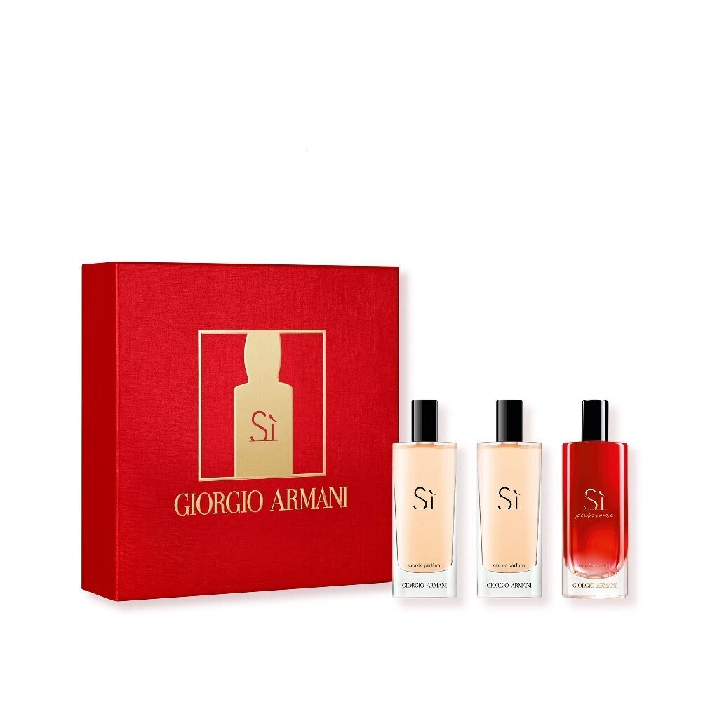 Komplekt naistele: Giorgio Armani Si Passione EDP 15 ml + Si EDP 2x15 ml цена и информация | Naiste parfüümid | kaup24.ee