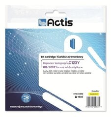 Actis KB-123Y tint Brotheri printerile; Brother LC123Y/LC121Y цена и информация | Картриджи для струйных принтеров | kaup24.ee