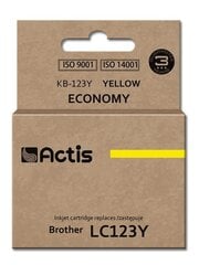Actis KB-123Y tint Brotheri printerile; Brother LC123Y/LC121Y hind ja info | Tindiprinteri kassetid | kaup24.ee