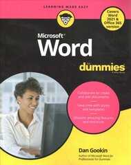 Word For Dummies Office 2021 Edition hind ja info | Majandusalased raamatud | kaup24.ee