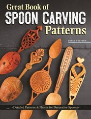 Great Book of Spoon Carving Patterns: Detailed Patterns & Photos for Decorative Spoons цена и информация | Книги о питании и здоровом образе жизни | kaup24.ee