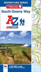 South Downs Way National Trail Official Map: With Ordnance Survey Mapping New Fourth edition цена и информация | Путеводители, путешествия | kaup24.ee