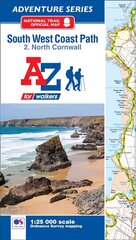 SW Coast Path North Cornwall Adventure Atlas 3rd Revised edition цена и информация | Путеводители, путешествия | kaup24.ee