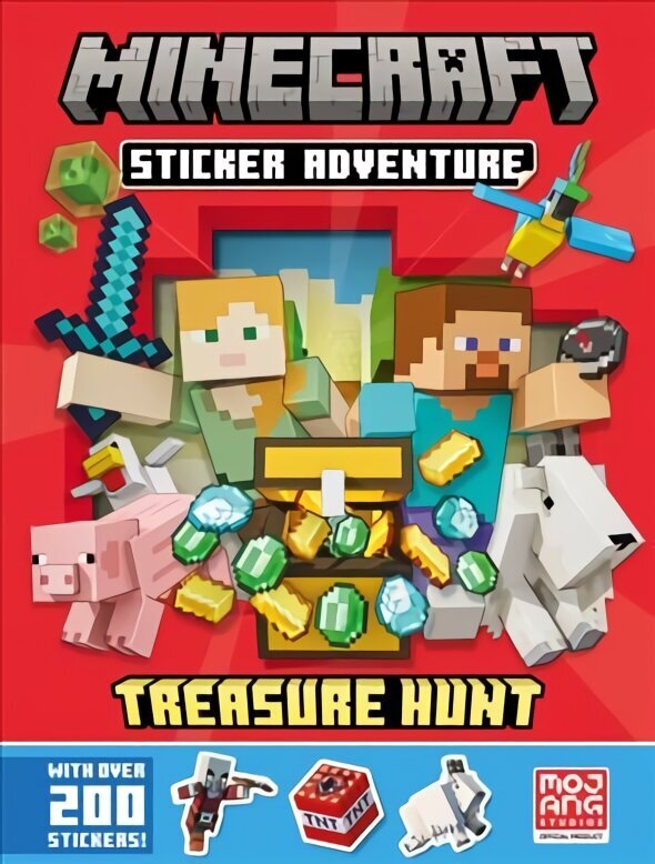Minecraft Sticker Adventure: Treasure Hunt hind ja info | Väikelaste raamatud | kaup24.ee