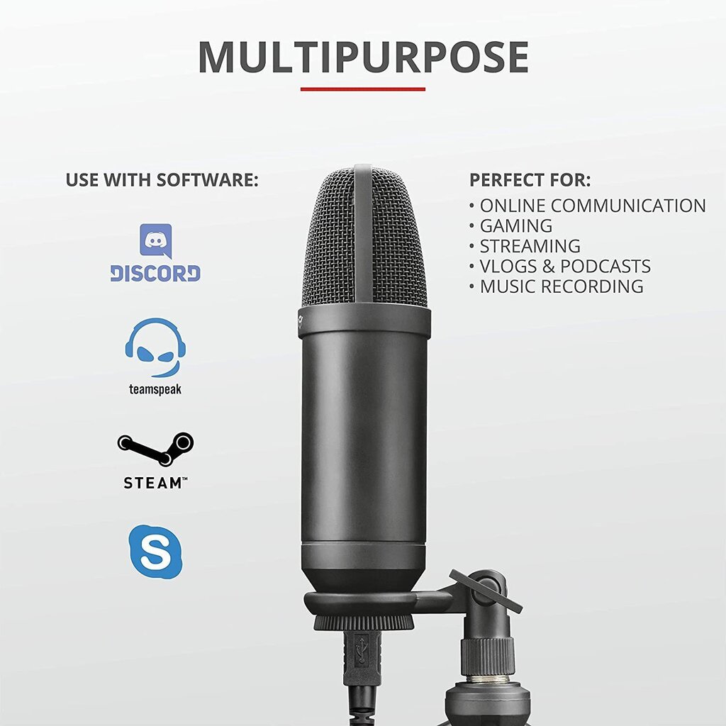 Mikrofon Trust Emita Plus 22400 hind ja info | Mikrofonid | kaup24.ee