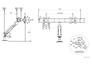 Fpma D940DG hind ja info | Teleri seinakinnitused ja hoidjad | kaup24.ee