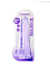 Фаллоимитатор Realrock Realistic Dildo With Balls, фиолетовый цена и информация | Фаллоимитаторы | kaup24.ee