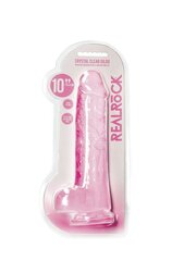 Фаллоимитатор Realrock Realistic Dildo With Balls, розовый цена и информация | Фаллоимитаторы | kaup24.ee