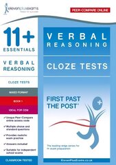 11plus Essentials Verbal Reasoning: Cloze Tests Book 1 цена и информация | Развивающие книги | kaup24.ee