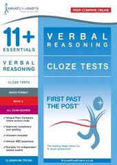 11plus Essentials Verbal Reasoning: Cloze Tests Book 3 hind ja info | Laste õpikud | kaup24.ee