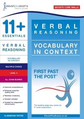 11plus Essentials Verbal Reasoning: Vocabulary in Context Level 3 hind ja info | Laste õpikud | kaup24.ee