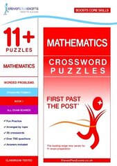 11plus Puzzles Mathematics Crossword Puzzles Book 1 hind ja info | Laste õpikud | kaup24.ee