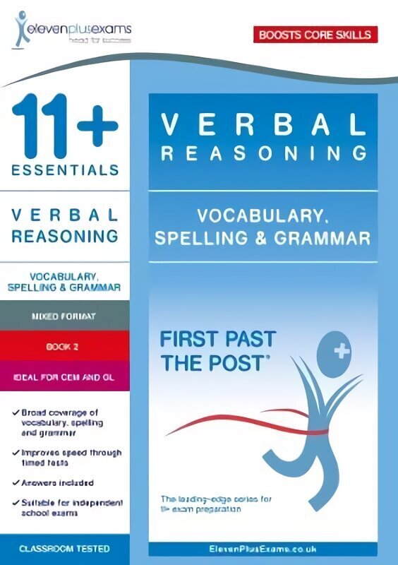 11plus Essentials Verbal Reasoning: Vocabulary, Spelling & Grammar Book 2 цена и информация | Laste õpikud | kaup24.ee