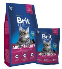 Kuivtoit kassidele Brit Premium Cat Adult kanalihaga, 8 kg цена и информация | Сухой корм для кошек | kaup24.ee