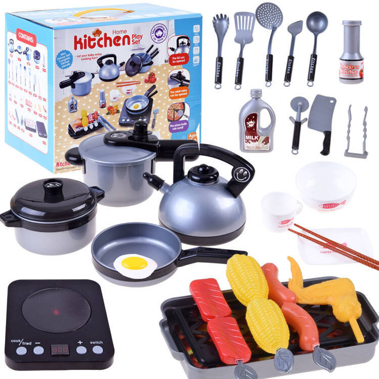 Köögikomplekt, grill, tooted, potid ZA3113 hind ja info | Tüdrukute mänguasjad | kaup24.ee