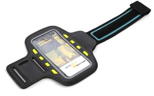 Спортивный браслет для смартфона со светодиодной освещением, черный цена и информация | Чехлы для телефонов | kaup24.ee