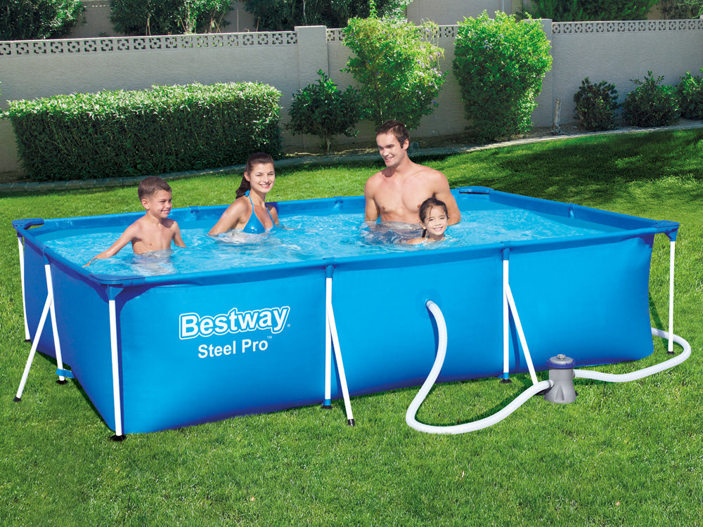 Bassein Bestway Steel Pro Splash Frame 300x201x66 cm hind ja info | Basseinid | kaup24.ee