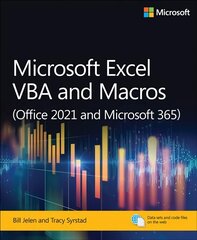 Microsoft Excel VBA and Macros (Office 2021 and Microsoft 365) hind ja info | Majandusalased raamatud | kaup24.ee