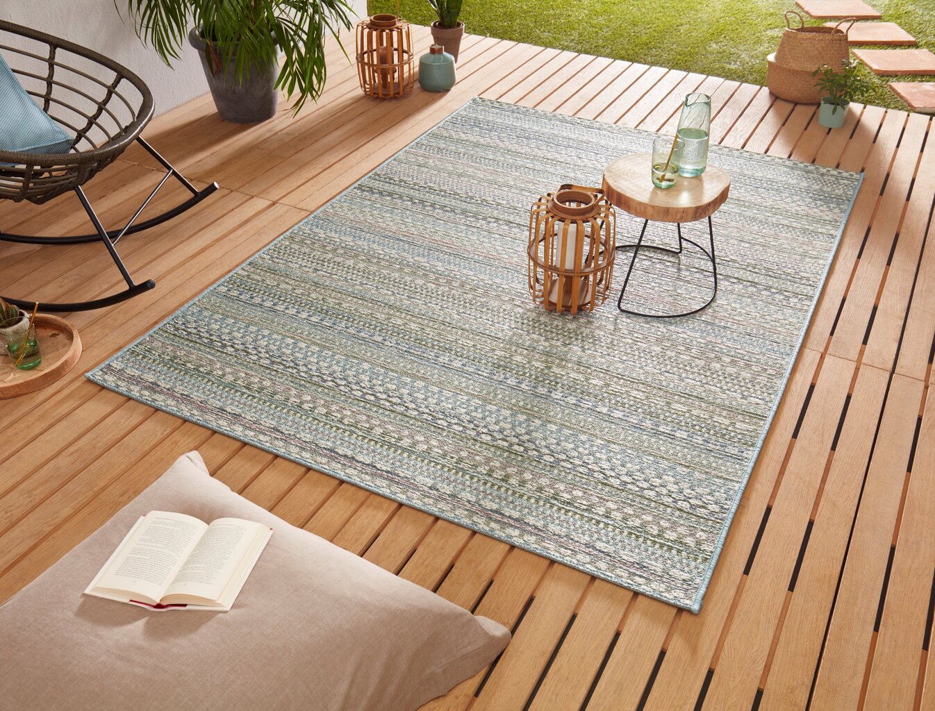 Vaip NORTHRUGS Lotus Pine Pastel Multicoloured, 120x170 cm hind ja info | Vaibad | kaup24.ee