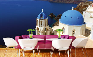 Fototapeet - Santorini 375x250 cm hind ja info | Fototapeedid | kaup24.ee