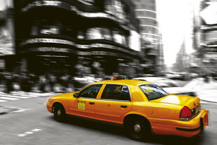 Фотообои - Такси 375х250 см цена и информация | Фотообои | kaup24.ee