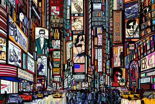 Fototapeet - Times Square 375x250 cm hind ja info | Fototapeedid | kaup24.ee